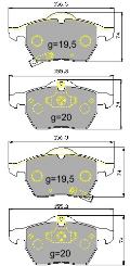 Set Garnituri Frana Disc - audi, opel, saab, vauxhall